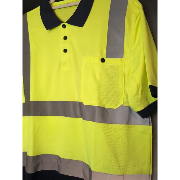 ASIPHITU High Visibility Reflective Safety Shirts(2 Included )for Men Women(294) - Picture 2 of 5
